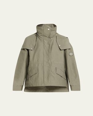 Canada Goose Olivine Oversized Jacket With Removable Hood - Green