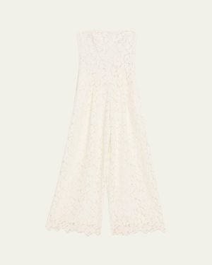 Jonathan Simkhai Rebecca Strapless Lace Jumpsuit - Natural