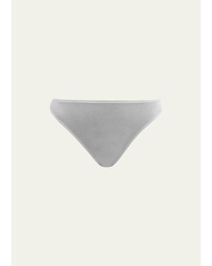 Skin Galen Whisper Weight High-Leg Bikini Briefs - White