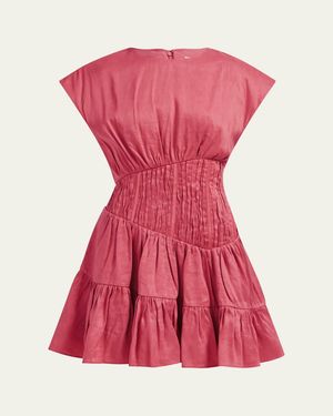 strapless open back dress Iridescence Mini Dress | Moondust main image 1
