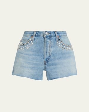 RE/DONE The Breezy Denim Shorts - Blue