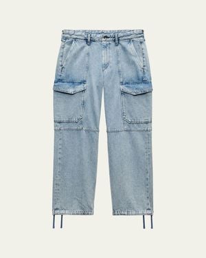 Rag & Bone Fit 4 Denim Cargo Pants - Blue