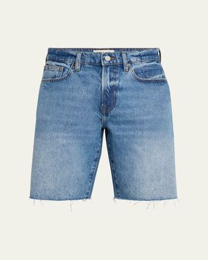 FRAME Cut-Off Jean Shorts - Blue