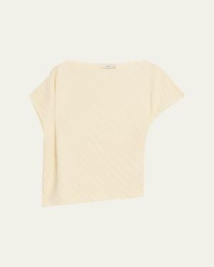 Vince Directional Pleated Top - Natural