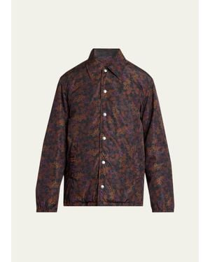 Dries Van Noten Floral Bomber Jacket - Purple