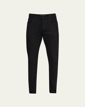 Purple P001 Skinny Jeans - Black