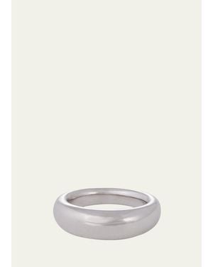 Sidney Garber 18K 7Mm French Dome Ring - White