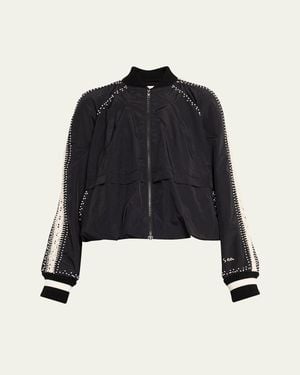 Sea Alberta Embellished Track Jacket - Blue