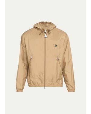 Moncler Reicon Wind-Resistsant Hooded Jacket - Natural