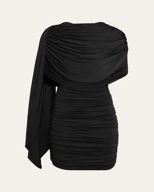 Ronny Kobo Scorpio Ruched Bodycon Mini Dress - Red