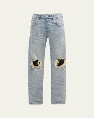 Purple P002 Blowout Slim Jeans - Blue