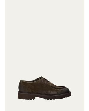 Doucal's Philadelphia Leather Moccasin Shoes - White