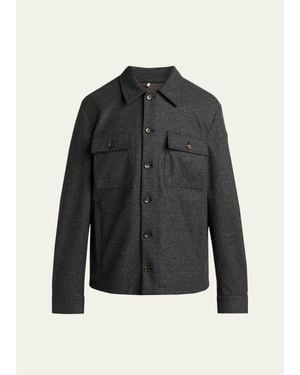 Moncler Cotton-Blend Jacket - Black