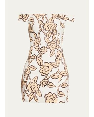SIR. Elodie Off-Shoulder Mini Dress - White