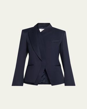 Twp Micks Wife Asymmetric Blazer - Blue