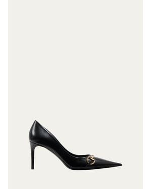 Gucci Donna 80Mm Leather Pumps - White