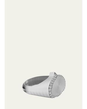 KAMAL Eye Adore Diamond Signet Ring - White