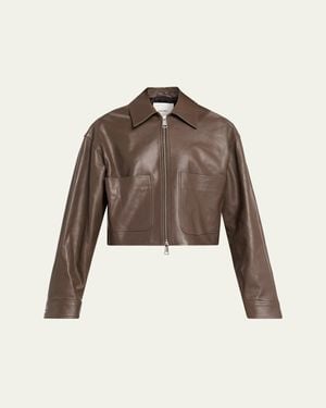 Nanushka Phebe Leather Jacket - Brown