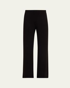 Vince Knit Wide-Leg Pants - Black