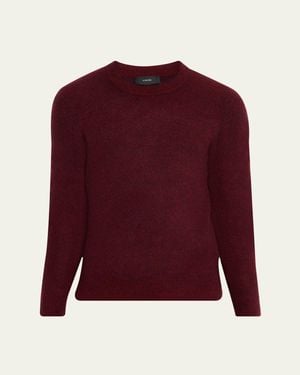 Vince Boiled Cashmere Thermal Sweater - Red