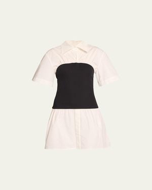 Anna Quan Kali Combo Mini Dress - Black