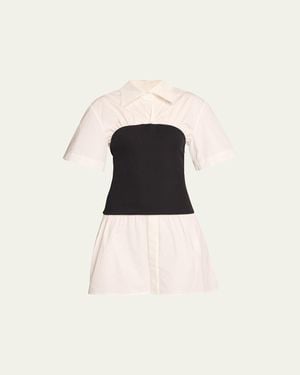 Anna Quan Kali Combo Mini Dress - Black