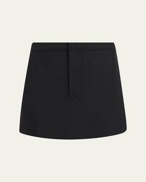 Still Here Kelly Nylon Mini Skirt - Black