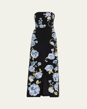 Alice + Olivia Jeri Embellished Romper With Overskirt - White