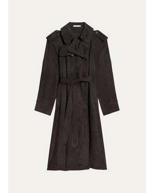 Helmut Lang Fluid Trench Coat - Black