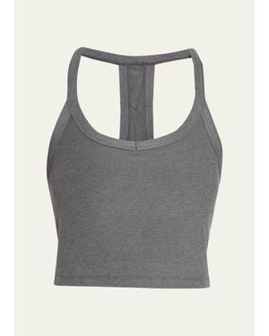 Beyond Yoga Spacedye On The Up Cropped Tank Top - Gray