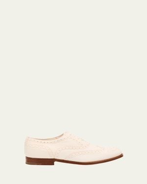 Church's Brogue Deerskin Leather Derby Shoes - Natural