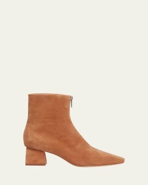 Jonathan Simkhai Ryder Suede Zip Booties - Brown
