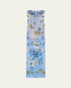 Bronx and Banco Dahlia Maxi Dress - Blue