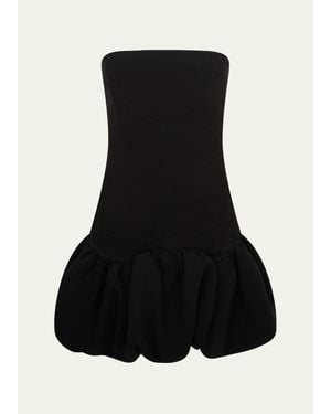 16Arlington Garance Strapless Drop-Waist Mini Dress - Black
