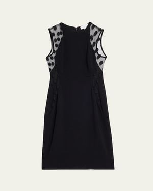 Stella McCartney Miracle Polka-Dot Mini Dress - Black