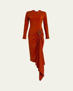 Silvia Tcherassi Ananya Jersey Midi Dress - Red