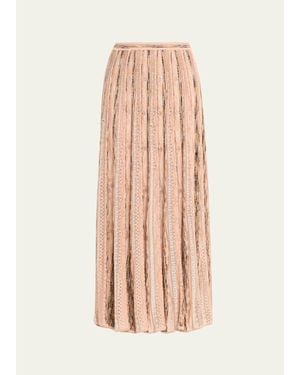 Ulla Johnson Clio Knit Midi Skirt - Pink