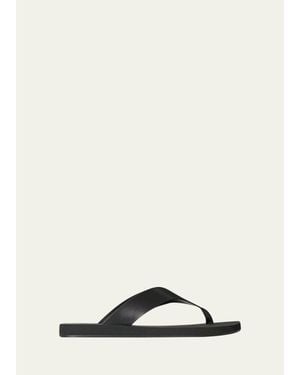 The Row Dune Classic Leather Thong Sandals - Natural