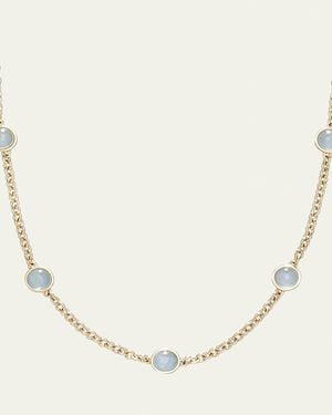 L. Klein 18K Bubbles Aquamarine Chain Necklace - Natural