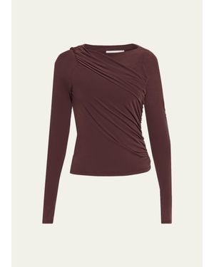 FRAME The Draped Top - Purple