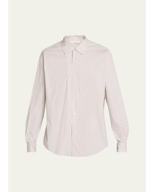 The Row Vanja Cotton Stripe Dress Shirt - Multicolor