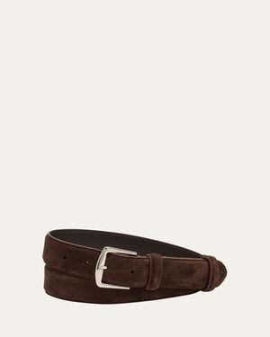 Loro Piana Alsavel Suede Belt - Brown
