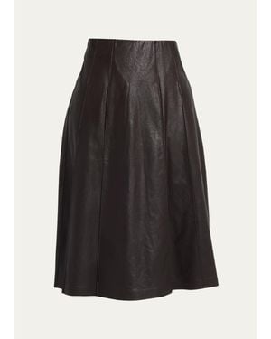 Commando Faux Leather Midi Skirt - Black