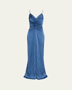 A.L.C. Genevieve Pleated Gown - Blue