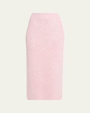 Toccin Alisha Sequined Midi Skirt - Pink