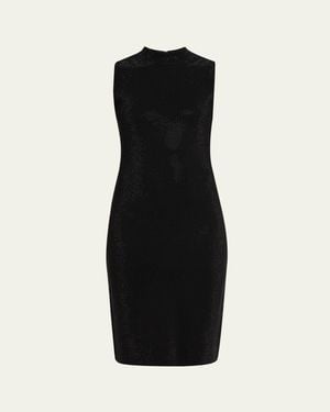 Kobi Halperin Theodora Mock-Neck Rhinestone Dress - Black