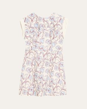 3.1 Phillip Lim Floral Cap-Sleeve Mini Dress - Natural