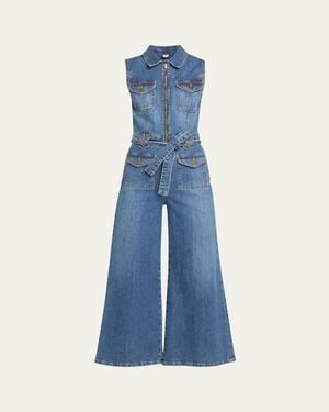 Ramy Brook Bell Denim Jumpsuit - Blue