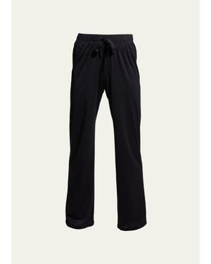 Hanro Pima Cotton Drawstring Pants - Black