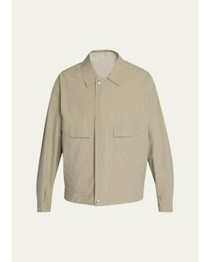 The Row Vana Cotton Blouson Jacket - Natural